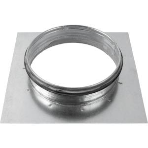 6" Inch Duct Connector Flange - Galvanized Steel with Rubber Gasket - HVAC Connector, Round Straight or Flex Pipe Flange for Efficient Airflow in Residential and Commercial Systems