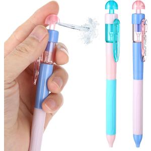 5 x 2 Pcs Pen That Sprays Water, Water Spary Kids Toy Pen, 2 in 1 Funny Prank Retractable Pens for Pranks and Tricks, Writing and Spraying, Blue & Pink