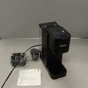 Single Serve Hot & Iced Coffee Maker with Strong Brew, 40oz Removable Reservoir, 6 Brew Sizes, Compatible with K Cup and Grounds, Compact for Home, Office, RV and Dorm, Black (2.0 Version)