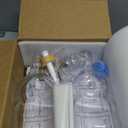 Glass Laundry Detergent Dispenser, Liquid Laundry Soap Dispenser for Laundry Room, 64oz Detergent Bleach Softener Dispenser for Farmhouse Decor, Includes Pumps, Funnel, Labels and Bamboo Tray