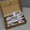 Jetec 10 Pieces Cabinet Locks for Babies, U-Shaped Proofing Drawers Safety Child Locks Adjustable, Easy to Use Childproof Latch for Knob Handle on Kitchen Door Storage Cupboard Closet (White)