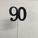 2 x 10-Pack Double Sided Glitter 90th Birthday Centerpiece Anniversary Centerpiece Sticks, Number 90 Table Topper Cake Topper for 90th Birthday Anniversary Table Party Decorations (Double Sided black)