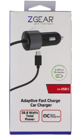 ZGEAR Adaptive Fast Charger Car Charger
