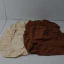 Baby Crib Sheets 2 PCS, 100% Organic Cotton Crib Sheet for Standard Crib Mattress(52”x 28”), Fitted and Soft Breathable Muslin Crib Mattress Sheet for Girl and Boy (Sun, Brown)