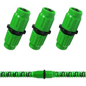 Expandable Garden Hose Repair Kit 4 Sets Double Channel Flexible Garden Hose Connector Repair Accessories Female Male Repair Accessories
