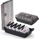 Business Card Holder, Index Card Organizer with Dividers and Index Tabs Desk Workspace Organizers Business Card Holders (500 Cards Capacity)