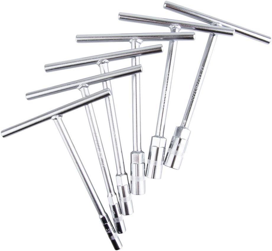 Tusk Compact ATV/MX T-Handle Wrench Set Metric 6, 8, 10, 12, 13, 14mm CR-V Steel Professional