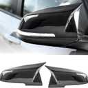 Real Carbon Fiber Mirror Caps for BMW F20 F22 F23 F30 F31 F32 F33 F36 F87 M2 X1 Accessories, Replacement Rearview Side Mirror Covers Caps, Car Accessories Decorative, 1pair(Left-Right) (for BMW)