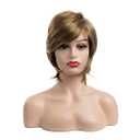 Short Blonde Bob Wigs for White Women Synthetic Hair Heat Resistant Daily Wear Party Cosplay Wigs