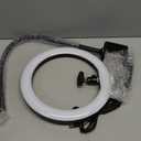 Brio Webcam Ring Light Stand, 24-inch Arm Clamp Mount Magnetic Holder with 10-inch Selfie Light and Headphone Hook Compatible with Logitech Brio 100 101,301 300,500,Brio 4K,C270,C310 webcams