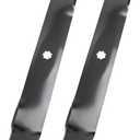 GX22151 Mower Blade Compatible with John Dee re 42" Deck Tractor, GY20850 Mulching Blade Fit for 102 115 125 135 D130 D100 D105 Riding Mower, Replace AM137328 AM141033 AM137333, 2 Pack