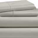 LANE LINEN 100% Egyptian Cotton King Sheets Set 4 Piece Sateen Weave Bed Sheets, Ultra Soft, 16" Deep Pocket, Luxury King Size Sheet Set 