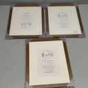8x10 Picture Frame, Solid Oak Wood 8 x 10 Photo Frame with Mat to 5x7(Openning Size is 4.5x6.5), 10x8 Picture Frames for Wall and Tabletop Display, Natural Oak 8x10 Frame, (Walnut Set of 3)