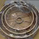 Rattan Lamp Shades for Floor Lamps Pendant Light Hanging Lamp Replacement, 3-Tier Drum Lamp Shade with Rattan Woven for Living Room Dining Hall Way Bedroom (Khaki)