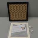 10x10 Picture Frame with Mat, Display Photo 8x8 with Mat or 10 x 10 without Mat, Wood Square 8 by 8 Photo Frames for Wall Hanging, 4 Pack, Black