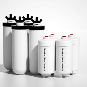Purewell 8-Stage PF-4&FL-2 Purification Elements Set, Reduce Chlorine and Fluoride, Washable & Reusable, Replacement for ProOne, Berkey, Purewell Filters and Water Filter Systems (8 Pack, K Series)
