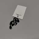 QLYOVWE Goth Red Teardrop Necklace Earrings Sets for Women Retro Black Rhinestone Chain Tassel Y Necklace Punk Blood Water Drop Earrings Vampire Halloween Cosplay Jewelry Gift (Black)