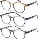 NORPERWIS 5 Pairs Reading Glasses - Standard Fit Spring Hinge Readers Glasses for Men and Women (Multicolor, 2.75, x)