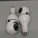 Light Bulb Security Camera 2 Packs, 5G&2.4GHz 2K Security Cameras Wireless Outdoor 360 PTZ Cameras for Home Security with Color Night Vision, 2 Way Talk, AI Human Detection, Screw in Light Socket (White)