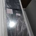 Nicetree 6 LEDs Mirror Jewelry Cabinet, Large Capacity Lockable Jewelry Armoire Organizer, Door or Wall Mounted Mirror with Jewelry Storage, Gift Idea, White