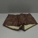 Floerns Women's Western Cowgirl PU Leather Mini Shorts Vintage 70s Low Rise Party Country Concert Shorts (Large, Brown)