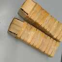 Hoolerry 25 Pieces 1/2 Pint Wooden Gift Baskets 3 x 3 x 2.2 Inch Square Vented Wood Boxes Mini Berry Basket Bulk for Fruit Picking Arts Crafts and Party Decor Wedding Gift