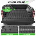 CARTIST Truck Bed Mat for 2009-2018 Ram 1500 & 2009-2026 Ram 2500/3500&1500 Classic 2019-2024 (6.4 FT), NOT for Optional Rambox, Heavy Duty TPE Trunk Mat, Car Accessories