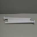 White Shower Curtain Rod 31 to 68 Inch,1 Inch Diameter Adjustable Spring Tension Stainless Steel Telescoping Rod,Easy Install,No Rust