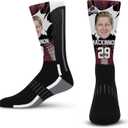 For Bare Feet Unisex Kid's NHL Player Ka-pow Socks Youth (Black)