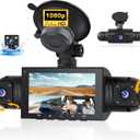 4 Channel Dash Cam 360° Front and Rear Inside Left Right,3 Inch 1080P Dash Camera for Cars Car Camera with 8 IR Night Vision,Loop Recording,G-Sensor,Parking Assistance,24H Parking Monitor