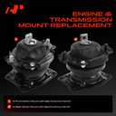 A-Premium 2PCS Front and Rear Engine Motor Mount Kit Compatible with Honda Odyssey 2005 2006 2007, 3.5L
