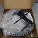 Heated Bird Bath for Winter, Outdoor Pedestal Standing Birdbath with Automatic De-icer, Electric Water Bowl for Outside Gardens, Deck, Yard (NPZS)