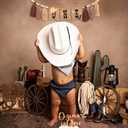Cowboy One High Chair Banner - My First Rodeo Themed Party Decoration For Baby Boy,1st Birthday Party Highchair Tassels Banner, Cowboy Themed Sign First Birthday Party Decoration Supplies Garland