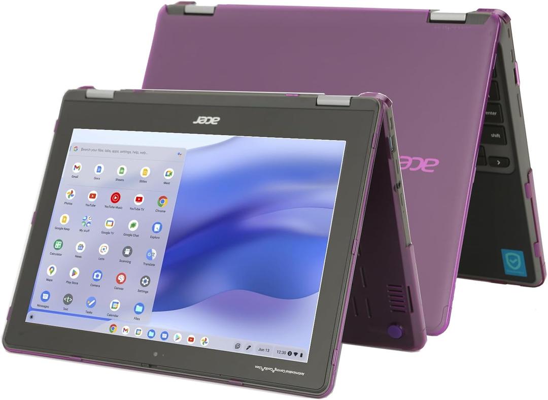 mCover Hard Case Compatible ONLY for 2021~2023 12" Acer Chromebook Spin 512 R853TA Series 2in1 Notebook Computer (NOT Fitting Any Other Models) - Purple