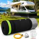 JERBOR RV Skirting Kit, Heavy Duty Underbelly Cover for Travel Trailer | No Drill Camper Skirt, Waterproof Windproof RV Barrier for All Season Camping, Storage and Winter Protection (26m/85ft)