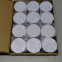 12 PCS Candle Tins 8 OZ Premium Matte Full Golden Candle Jars with Lids Bulk Empty Candle Container（White)