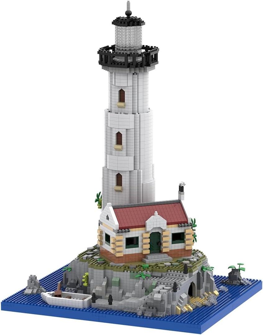 GOTIMON Micro Mini Island Lighthouse Building Block Toys, Gifts for Kids and Adults (3668 PCS)