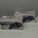 Hamilton Beach Steam Iron for Clothes & Garment Steamer with Smooth Press Stainless Steel Soleplate, 1200 Watts, 8 Retractable Cord, Black (14214)