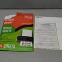 JOYEZA Premium Printable Vinyl Sticker Paper for Inkjet Printer - 25 Sheets Matte White Waterproof, Dries Quickly Vivid Colors, Holds Ink well- Tear Resistant - Inkjet & Laser Printer