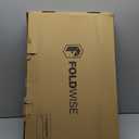 FoldWise 2-in-1 Lap & Bed Desk with Soft Cushions - Adjustable Height & Angle, Foldable Laptop Stand for Bed & Couch - Wrist Rest, iPad Holder, Stopper & Non-Slip Leather - Bed Table for Adults & Kids (Black)