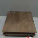 Red Co. 12 x 12 Decorative Square Tabletop Wooden Display Tray Riser in Whitewash Finish