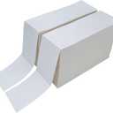 L LIKED 4000 Fanfold 4" x 6" Direct Thermal Labels, with Perforated line for Thermal Printers - Compatible with Zebra & Rollo Printer