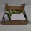 Ling's moment Bridesmaid Bouquet Set of 6, Bridal Bouquets for Bridesmaids, 7 Inch Wedding Bouquets for Bridesmaids, Wedding, Ceremony, Anniversary, etc. (Wht-lily of the Valley White)