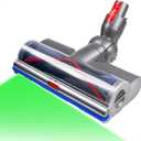 Replacement Vacuum Head Compatible with Dyson V7, V8, Cyclone V10, V11, V15 Cordless Vacuum Cleaners, Adjustable Suction Replacement Head with LED Green Light for Carpets, Rugs, Hardwood Floor
