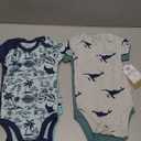 HonestBaby 5-pack Short Sleeve Bodysuits One-piece 100% Organic Cotton for Infant Baby Boys Size 3-6 Months