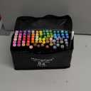 84 Colors Dual Tip Coloring Markers for Adults,Markers for Adults,Give 1 White Highlighter,1 Tracing Pen,Coloring Illustrations Sketch Drawing Painting Card Making(Black Pen Container)