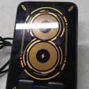 Gifts for Men Women, Bluetooth Speaker with Wireless Charging Phone Stand, HD Surround Sound Speaker, Cool Gadget Gifts for Men Women Dad Mom Birthday (Black)