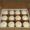 Candle Charisma Ivory Pillar Candles Bulk Pack of 12  (3x3 Inch) Long-Lasting 50-Hour Burn, Dripless & Smokeless  Perfect for Hassle-Free Decor at Weddings, Fall Table Centerpieces & Special Events
