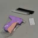 Stitch Gun for Clothes - Handheld Stitch Gun Quick Clothing Fixer - Tagging Gun - Includes 6 Needle, 1000 Black Fasteners & 1000 White Fasteners (Pink/Orange)