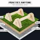 WOOD CITY 2 PCS Wood Push Up Bars Stands with Non-Slip Base, Supports Aerobics and Upper Body Strength Training for Men and Women, Joint-friendly Beech Wood Home Fitness Equipment